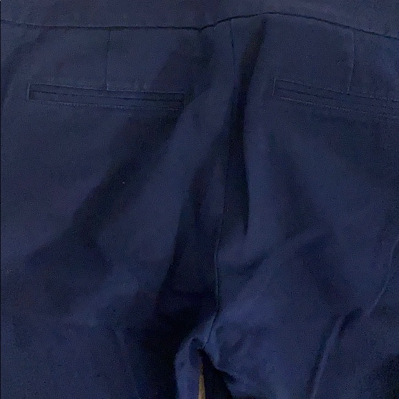 J. Crew Navy blue wide leg mid rise pants khakis size 2 - Picture 5 of 5